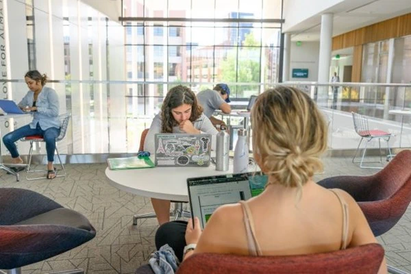 Students on campus