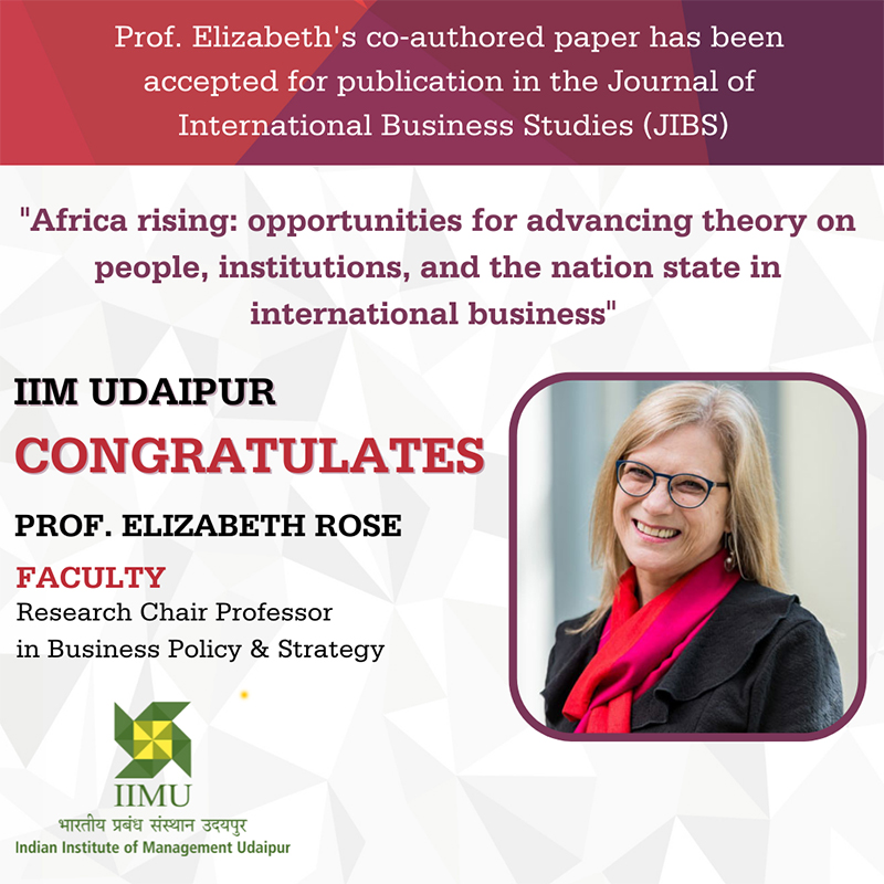 Faculty Research Published in International Journal